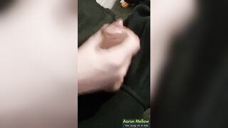 Pumping rigidly on a rigid wiry beef whistle while precum leaks steadily.