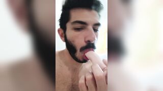 Gargling a faux-cock #1