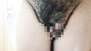 ガムテープでおちんぽ前張りして隠して女の子みたいなオナニー
