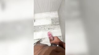 Boy With Ebony Rod Milks With His Jizz shot