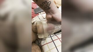 Follando una rica vulva de plastico