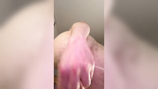 Faux-cock bum penetrate buttfuck