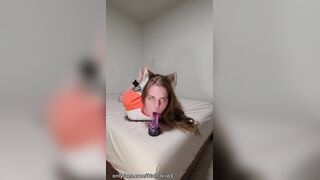 Femboy Boobies mega-slut frogtied and gasping