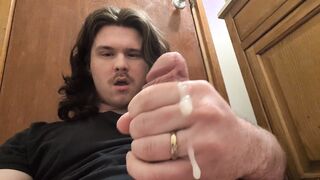 Jerking My Milky Guy Meat Stick! Busting Good-sized Pop-shot!