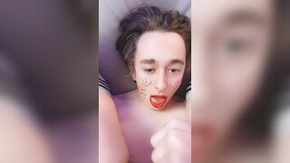 femboy jizzes in his own hatch