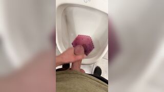 Risky public douche masturbate off