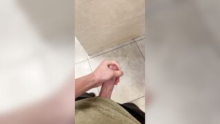 Risky public douche masturbate off