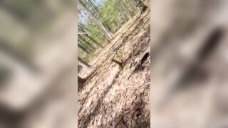 Nude walk and jizz
