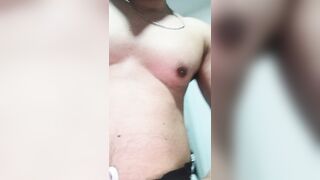 My fuckpole blows a load out of my cutoffs while Im working out.