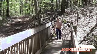 JockBreeders - Ty Thomas lays out on a sunny rock for some Me time