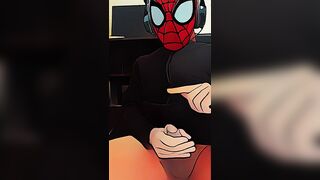 spider dude jacking off