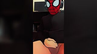 spider dude jacking off
