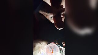 Masturbating off
