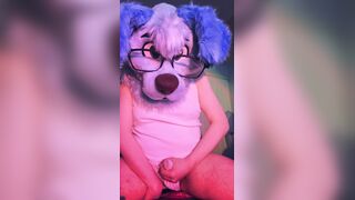 Pup making a dirt in his panties!