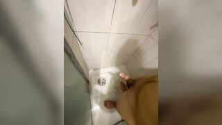 Super-hot Bathroom Made My Knob Throb Furiously – Had to Stroke Until I Erupted