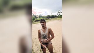 StayHomediego in wet public onanism