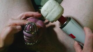 Jizm for me if you can Locked in Virginity