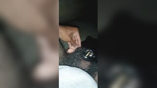 Would you pull over and poke me? ~ Plumbing my arse with a faux-cock in public