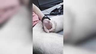 Slow Movability Jizm Splatters In Moving Truck