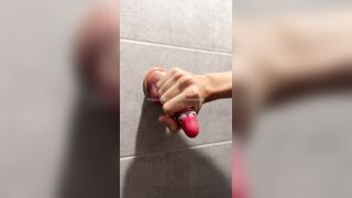 IMAGINE THIS WAS YOU! MIND-BLOWING LAD FAPPING OFF REALISTIC FUCK STICK PECKER