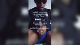 018 EXTRAORDINAIRE JIZZ !!! WEB WEBSITE Policía Uniform Corrida