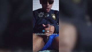018 EXTRAORDINAIRE JIZZ !!! WEB WEBSITE Policía Uniform Corrida