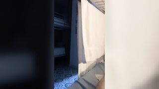Flashing off my schlong in my hostel bedroom