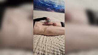 Jizzing with a hitachi