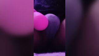 Femboy in innocence nutting in undies with hitachi