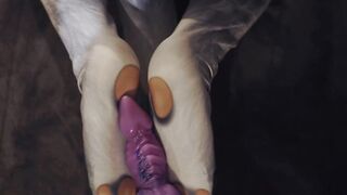 Toying with my fresh plaything