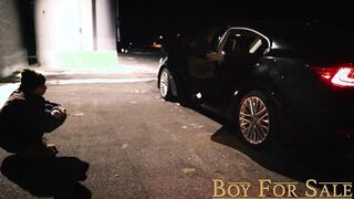BoyForSale - Sexy, suited Master Barrett barebacks submissive Ethan Tate