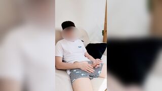 An barely legal yr older left alone at home while parents were gone - super-fucking-hot onanism and lots of jizm