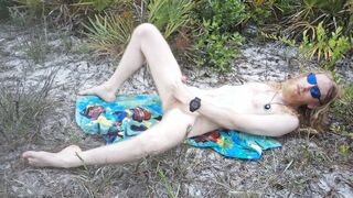 Hiking with a rock-hard on and no clothes is my beloved way to jizm!