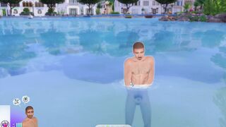Spectacular Thai Boy Pravat masturbates off in the Tomarani river and jizzes FIRM