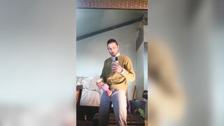 attempting a homemade masturbator