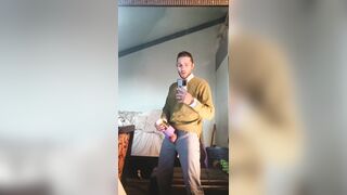 attempting a homemade masturbator