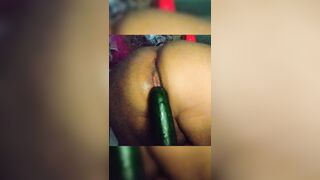 Spouse lurks to shovel a cucumber up his caboose