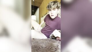 Highly wondrous youngster wanks for you