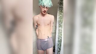 Youngster Pees In The Bathroom