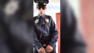 020 POLICÍA JISM THRU LINGERIE+CUM SHOT! Uniformes Cop Police 2026