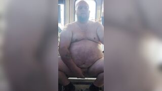 Chub gets bare and smacks his pouch in boat