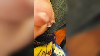 Spunking close-up