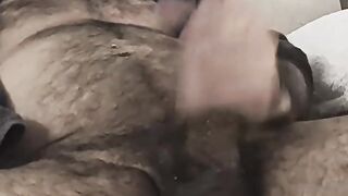 Jacking my pulsing greased up meatpipe witnessing pornography
