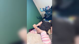 Super-fucking-hot Homosexual Deer Unshaved Bangs Bad Dragon Maw