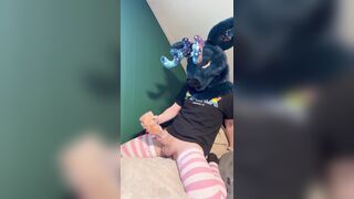 Super-fucking-hot Homosexual Deer Unshaved Bangs Bad Dragon Maw
