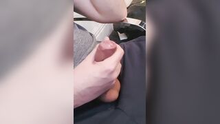 Me Edging and Tugging Off to Large Phat Cum shot