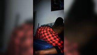 Dark-hued Guy Juggling Bum two