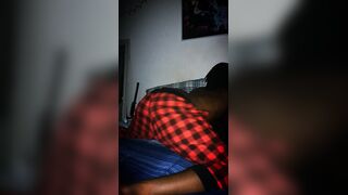 Dark-hued Guy Juggling Bum two
