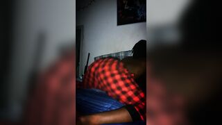 Dark-hued Guy Juggling Bum two