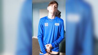 Football kit fap and spunk Hardly Damag3d